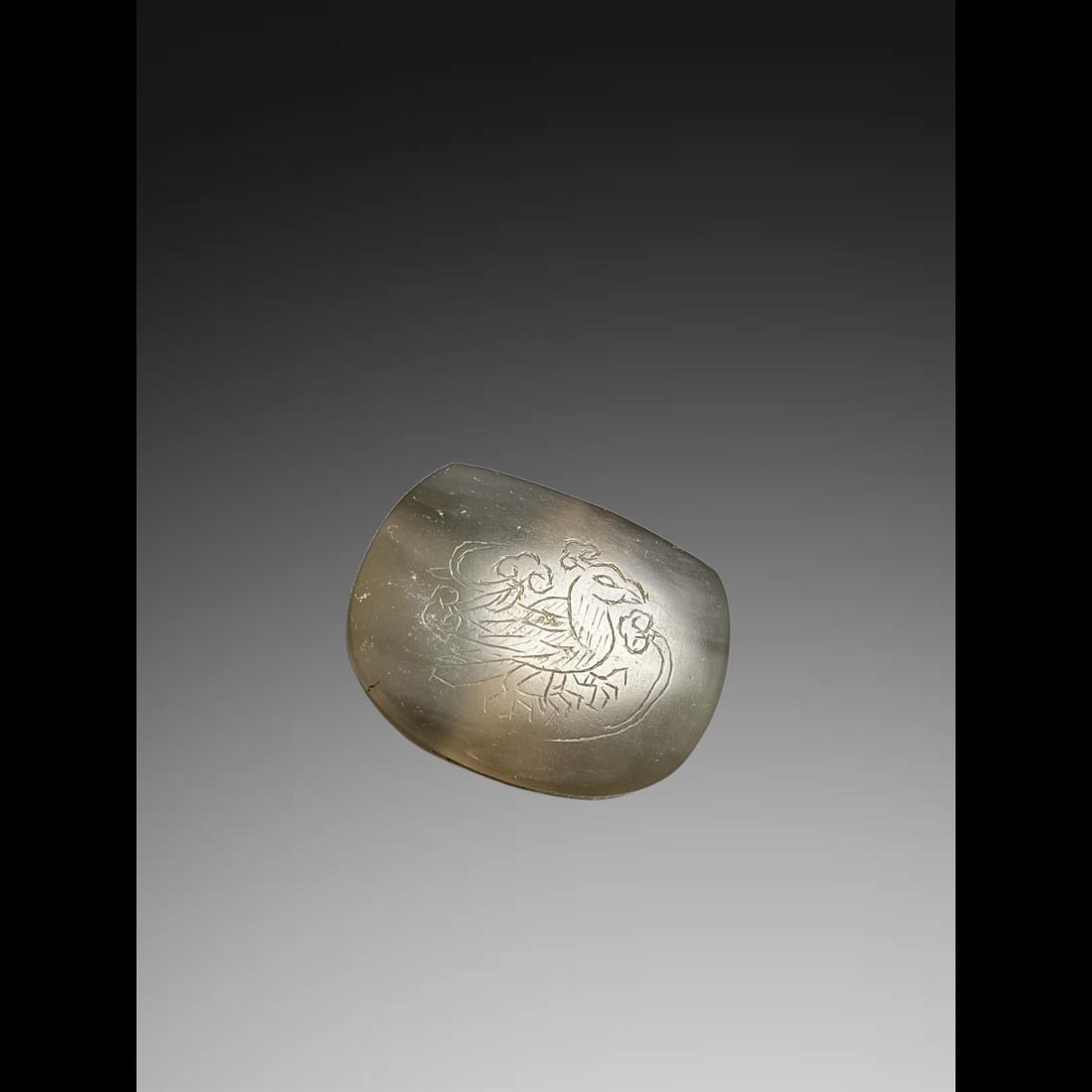 An Exquisite Agate Phoenix Pattern Pendant - 2