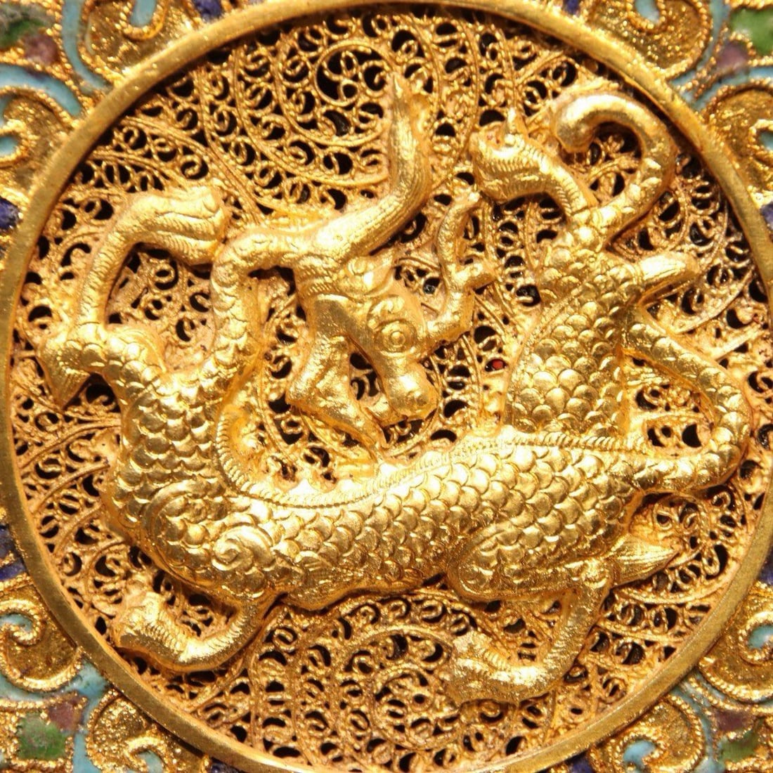 An Exquisite Gilt Bronze Auspicious Beast Pattern Ewer - 4