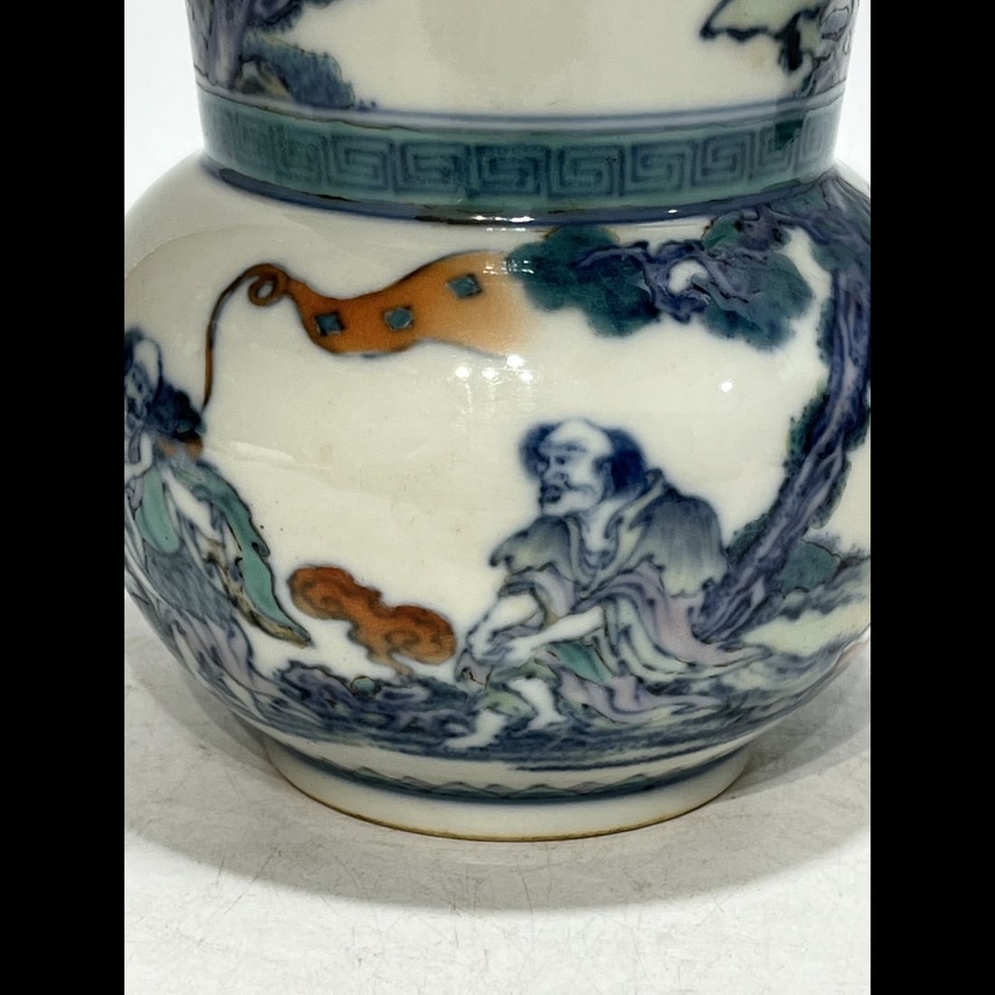 An Exquisite Doucai Figures Pattern Basin - 12