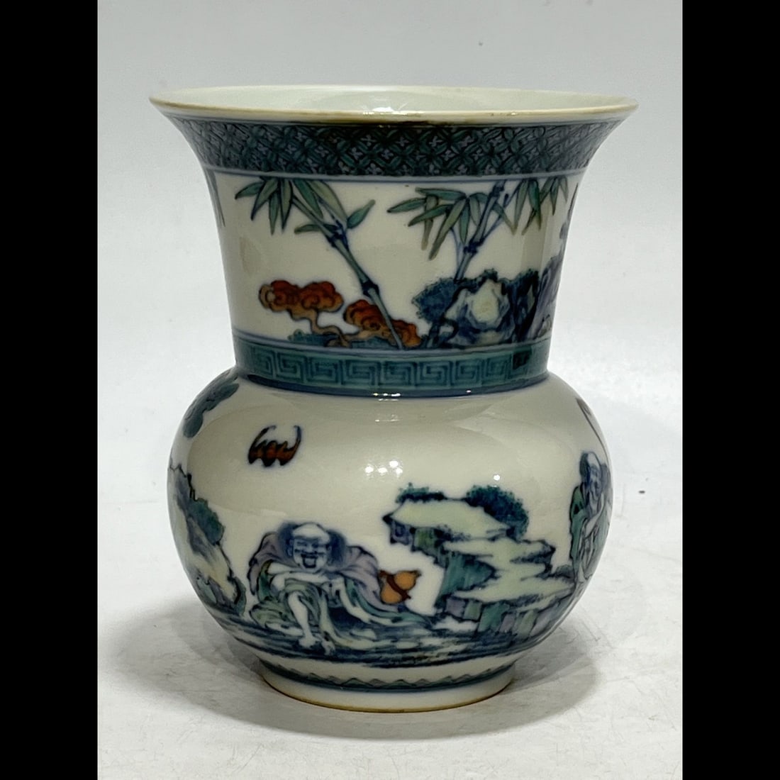 An Exquisite Doucai Figures Pattern Basin - 6