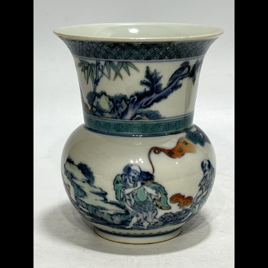 An Exquisite Doucai Figures Pattern Basin - 8
