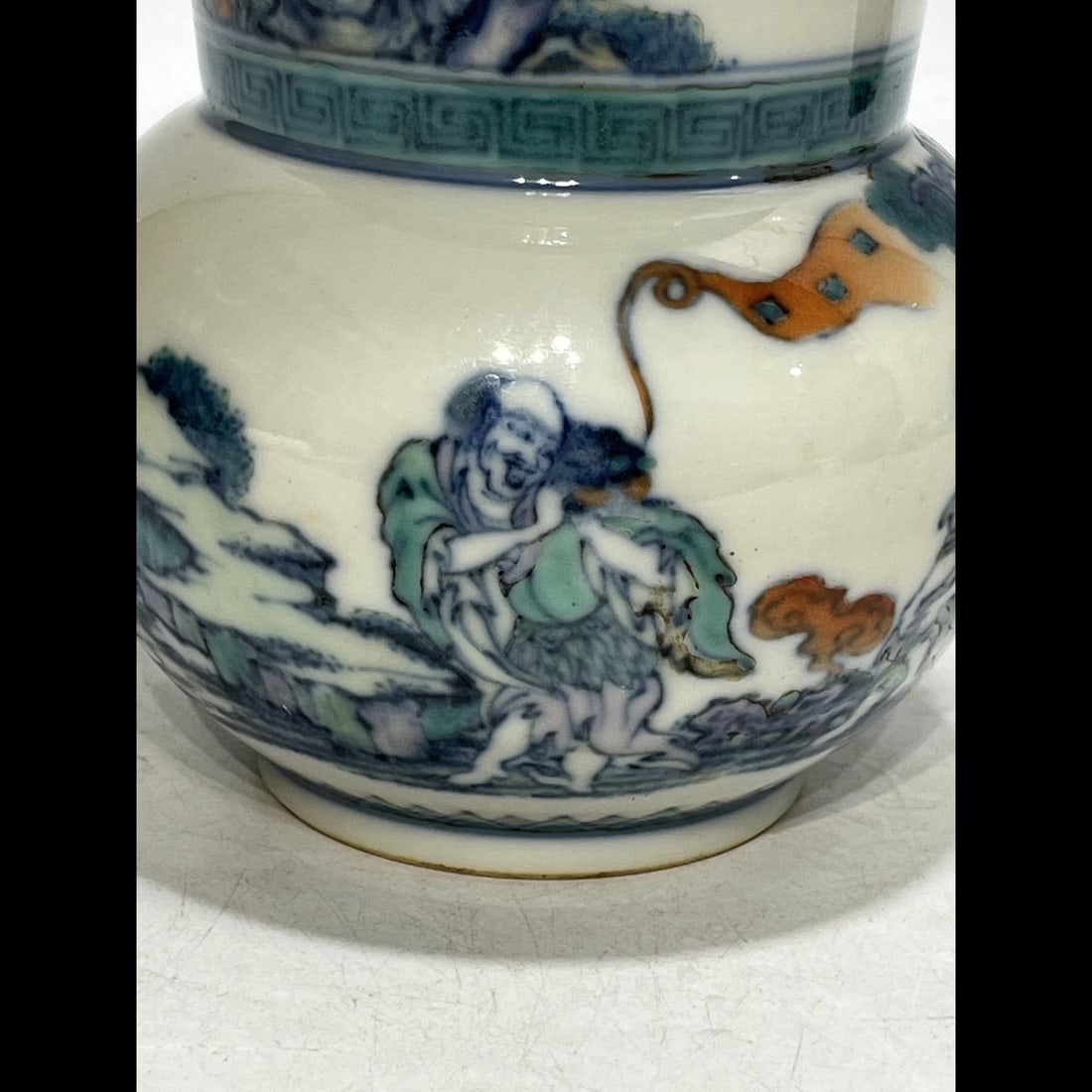 An Exquisite Doucai Figures Pattern Basin - 9