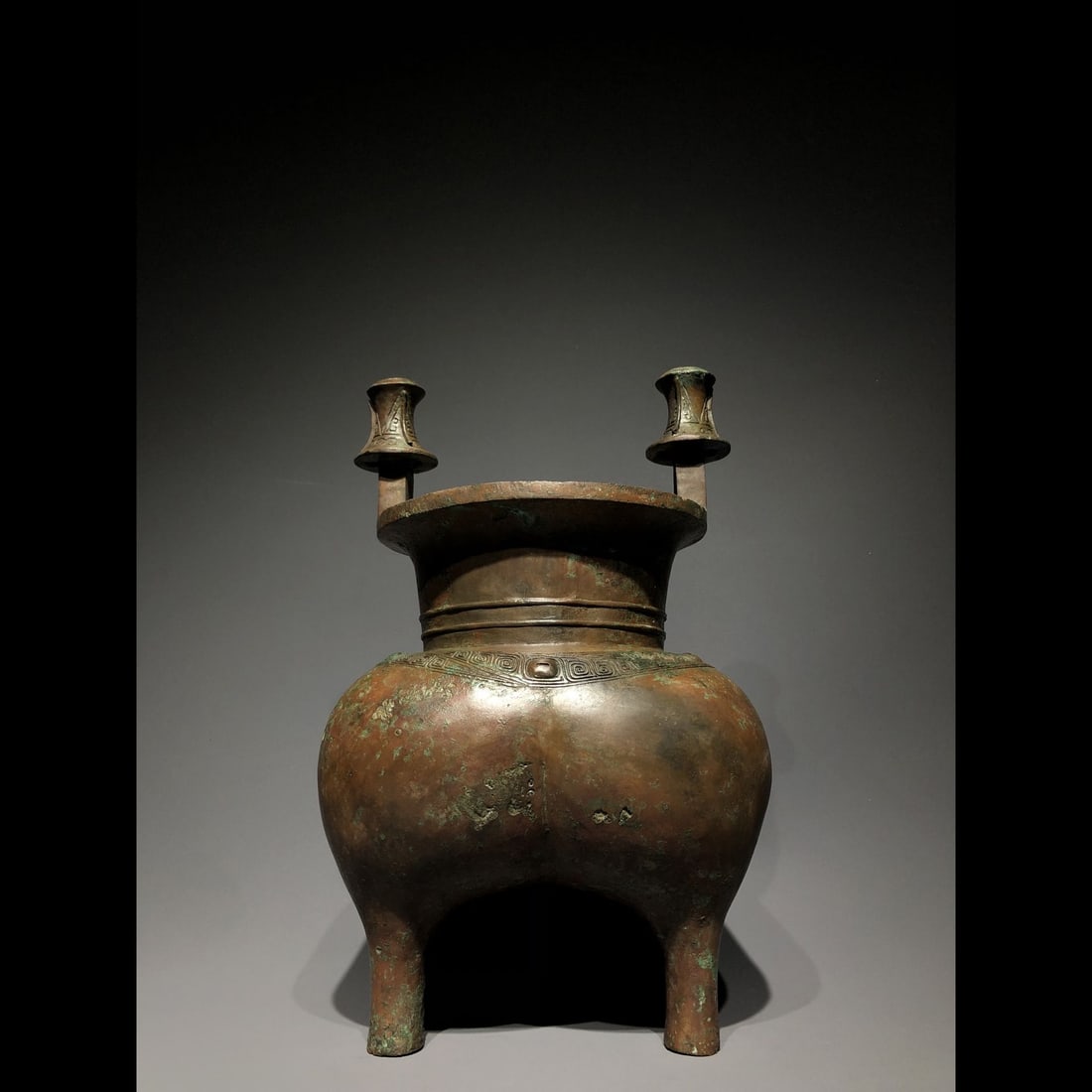 An Exquisite Bronze Dragon Pattern Censer - 2