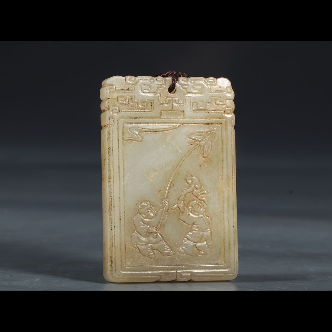 An Exquisite Hotan Jade Figures‑Pattern Plaque - 2