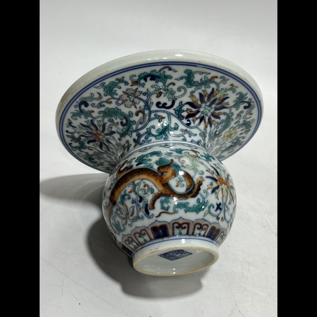 An Exquisite Doucai Dragon Pattern Basin - 7