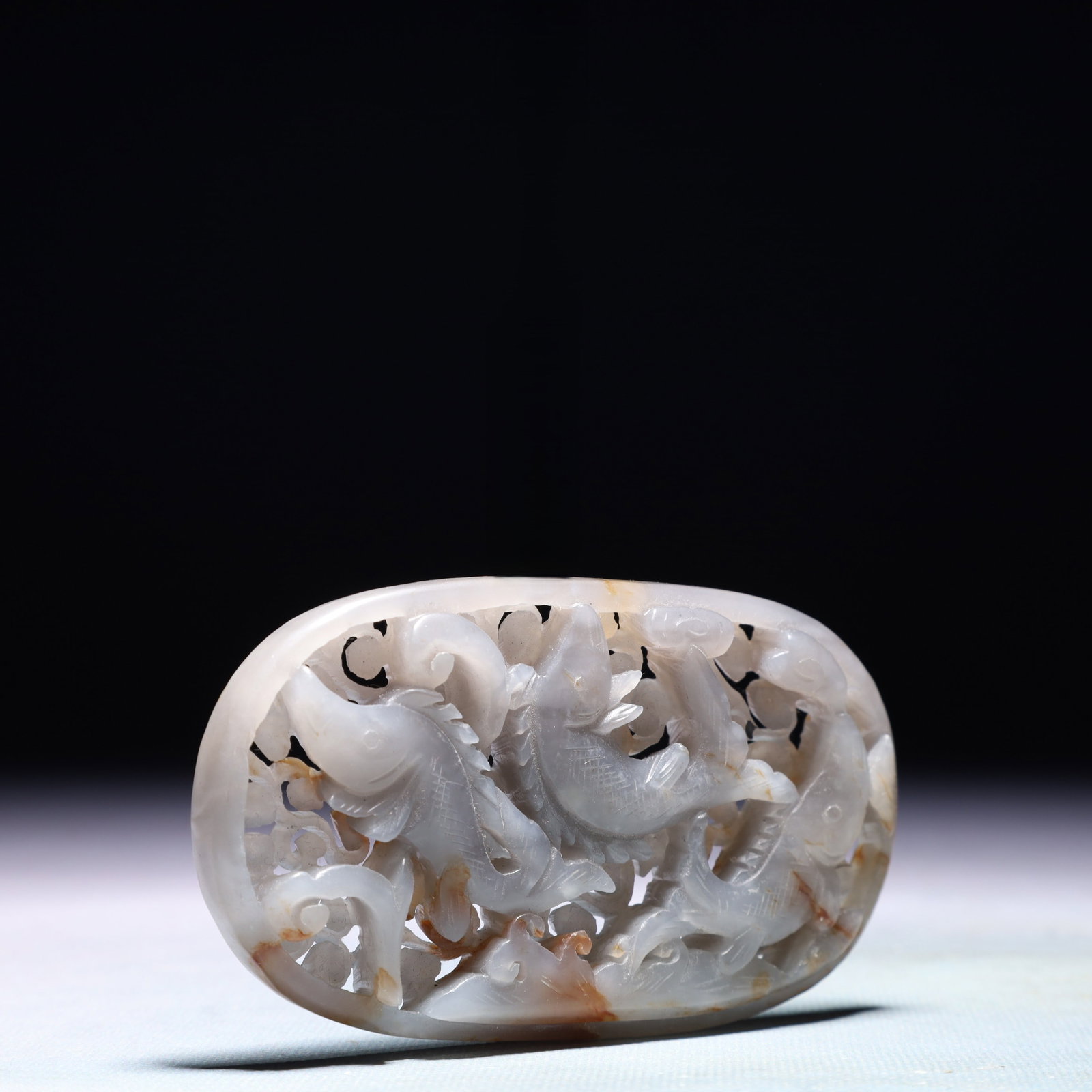 An Exquisite White Jade Fish Pattern Pendant - 3