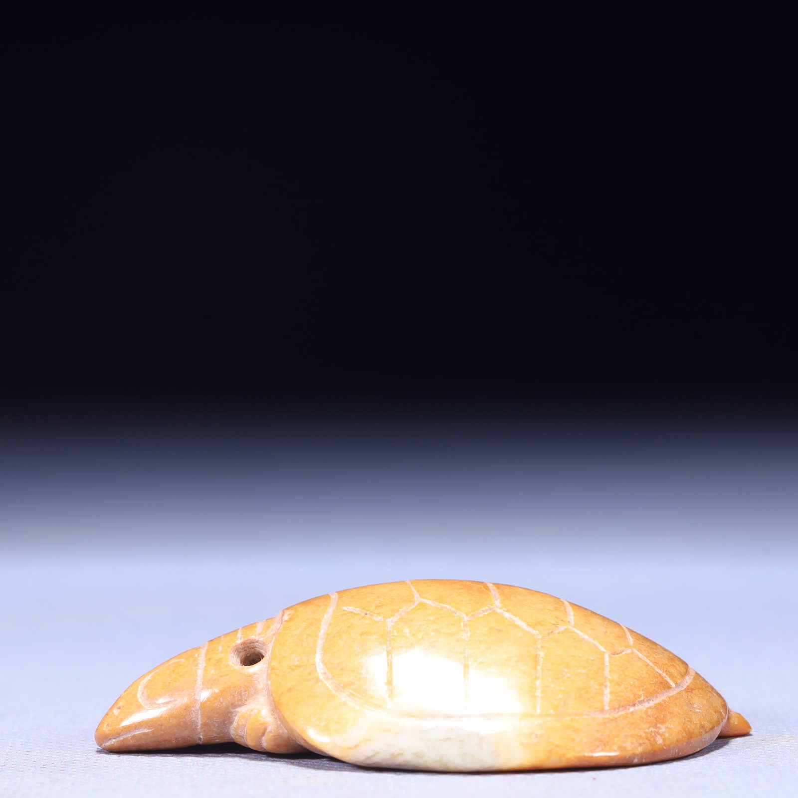 An Archaic Hongshan Culture Yellow Jade Turtle Ornament: An Archaic Hongshan Culture Yellow Jade Turtle Ornament,Ancient Time,China,Size:2inx2.8inx0.4in,Weight:71g