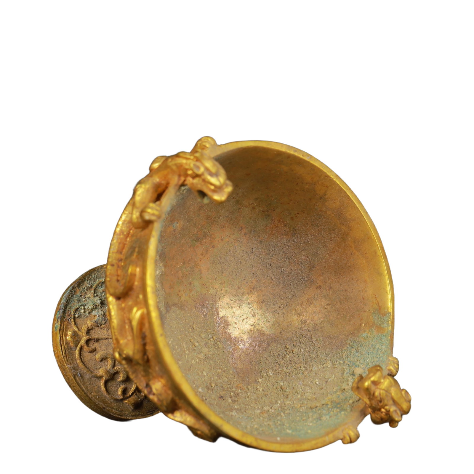 An Exquisite Gilt Bronze Dragon Pattern Cup - 7