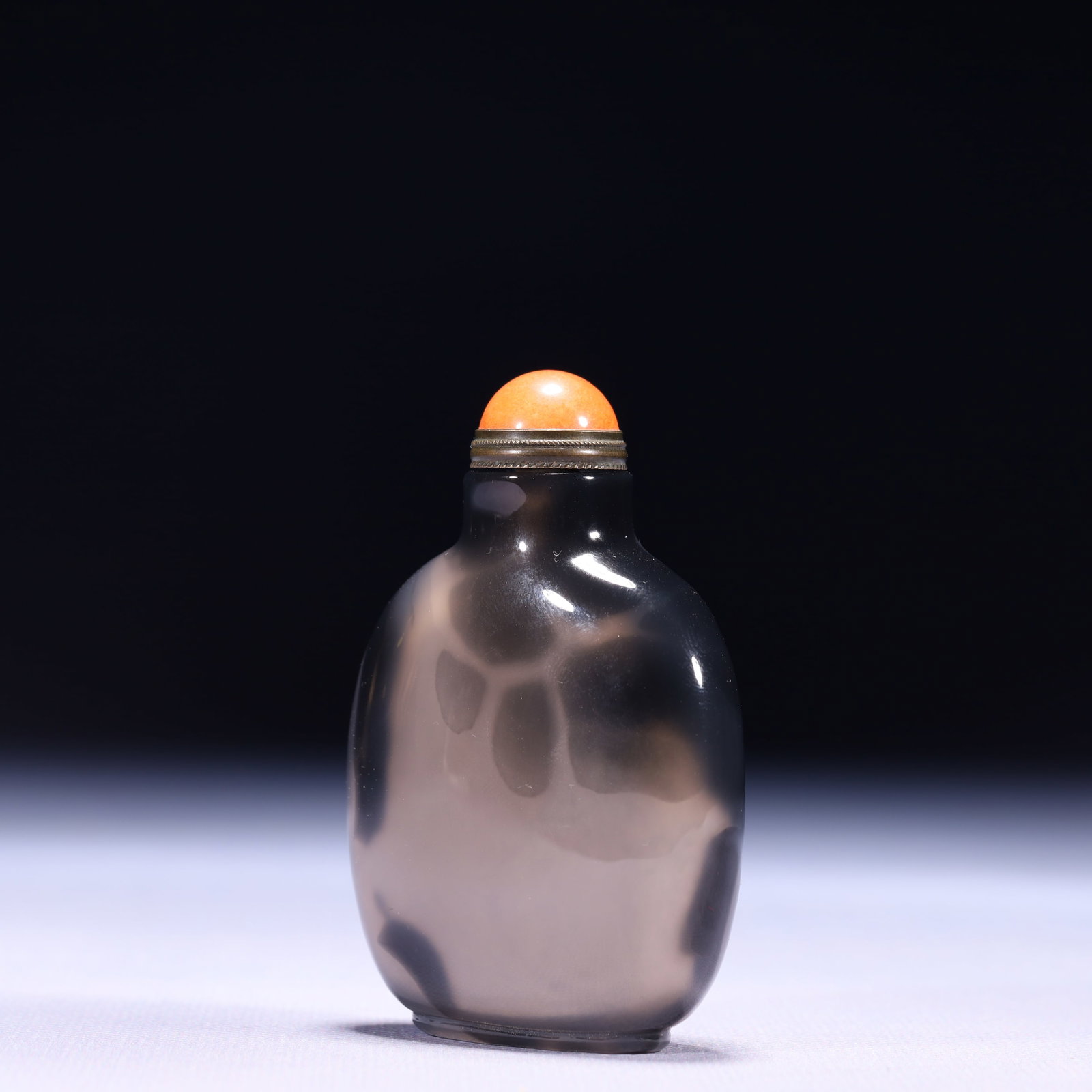 An Exquisite Agate Horse Pattern Snuff Bottle - 5