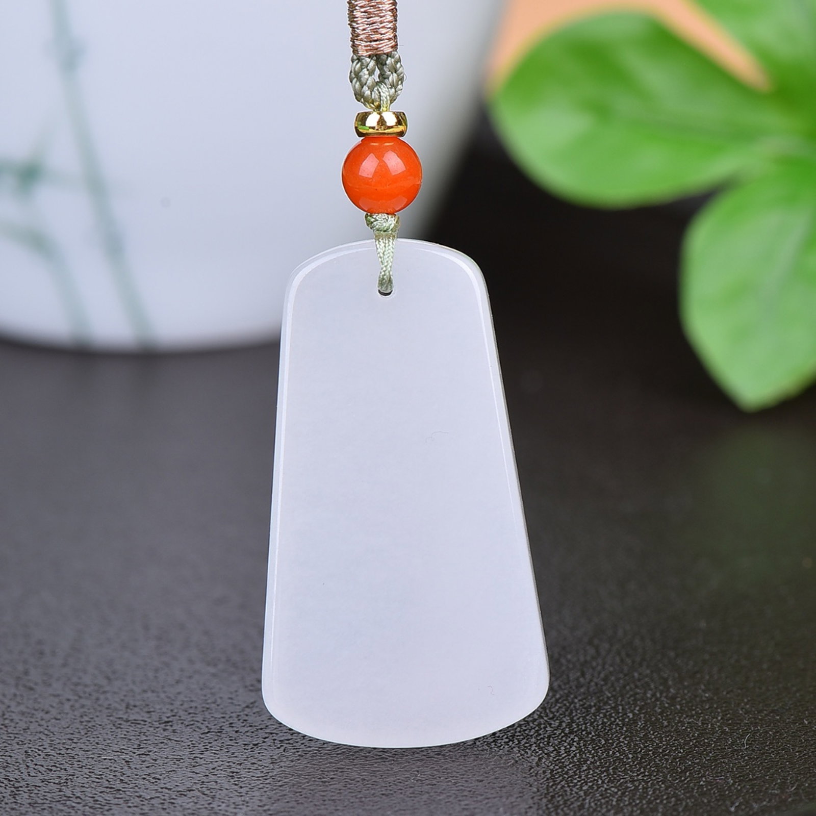 An Exquisite White Jade Pendant: An Exquisite White Jade Pendant,Size:0.8inx1.5in 白玉挂件