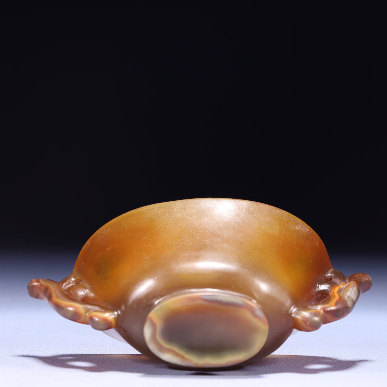 An Exquisite Agate Double-Ears Cup - 11