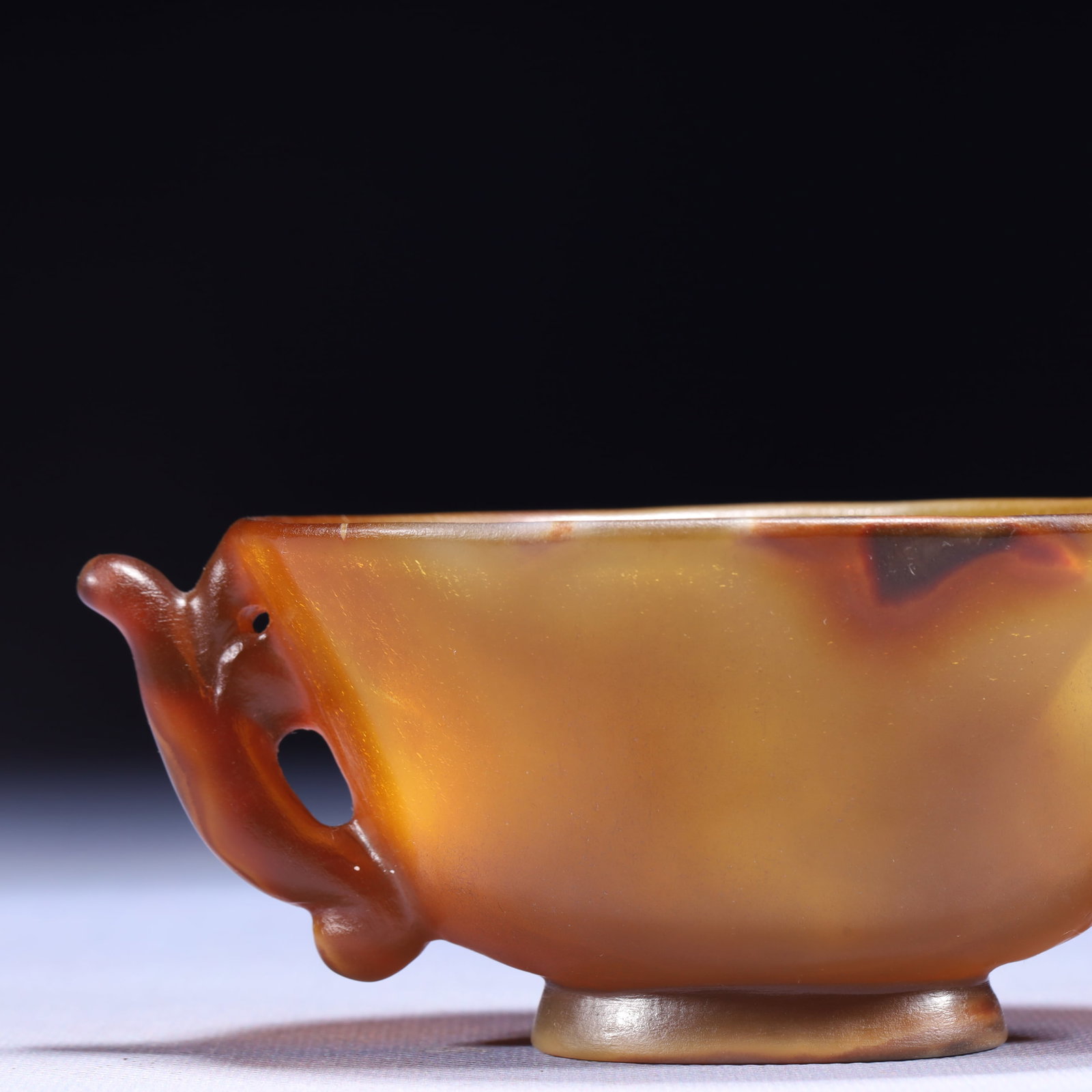 An Exquisite Agate Double-Ears Cup - 2