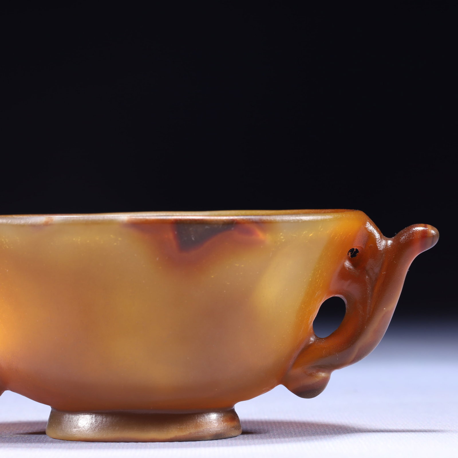 An Exquisite Agate Double-Ears Cup - 3