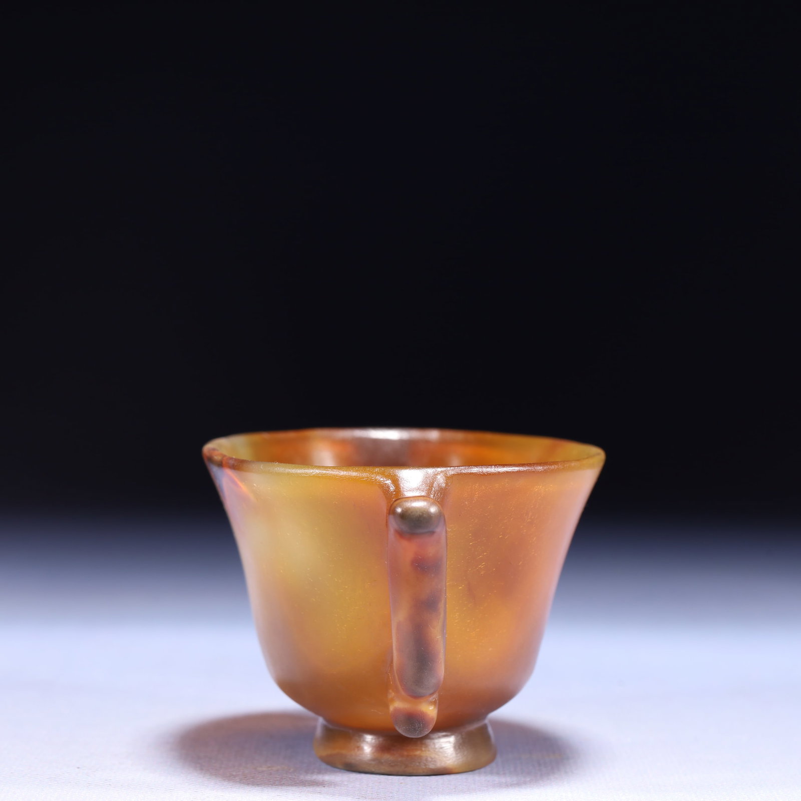 An Exquisite Agate Double-Ears Cup - 5