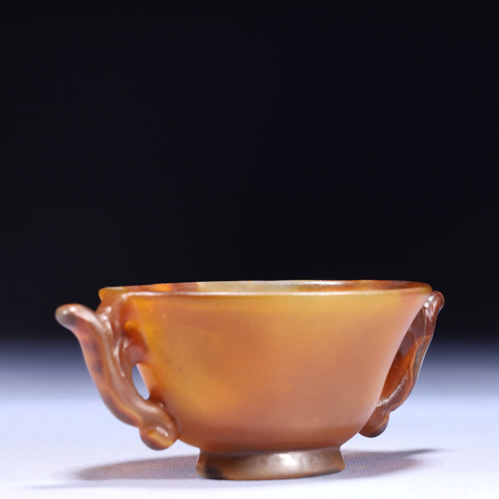 An Exquisite Agate Double-Ears Cup - 6
