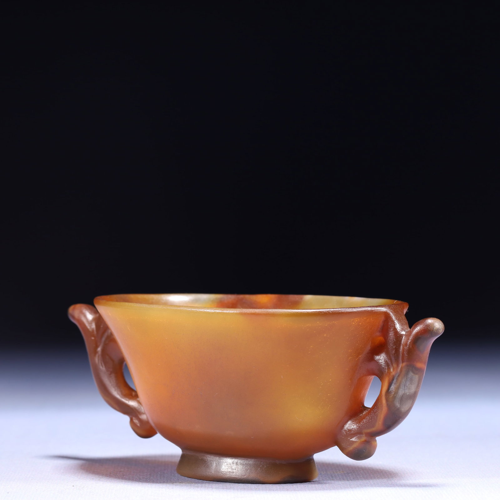 An Exquisite Agate Double-Ears Cup - 8