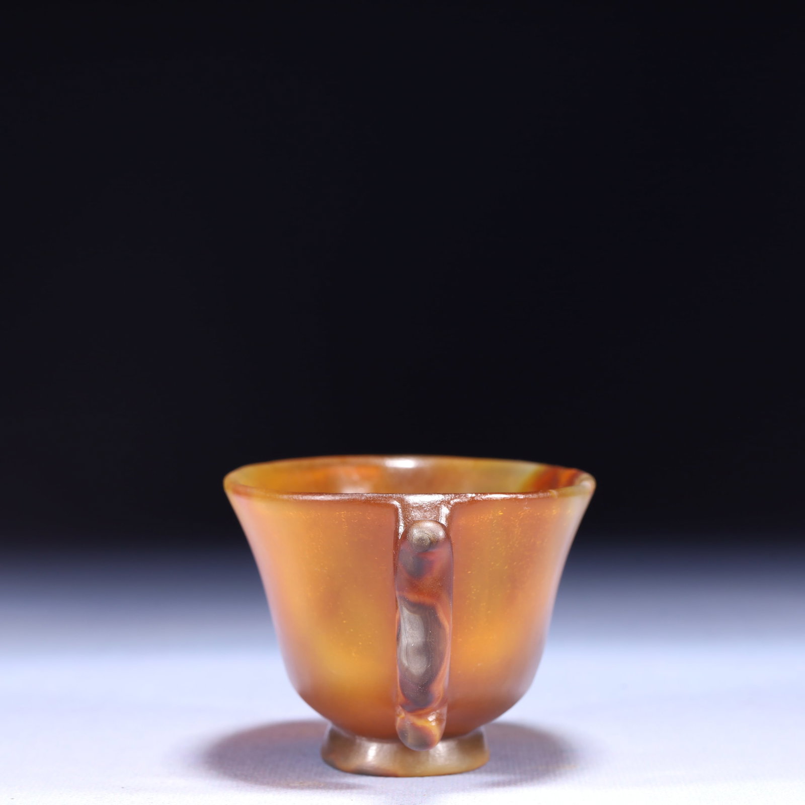 An Exquisite Agate Double-Ears Cup - 9