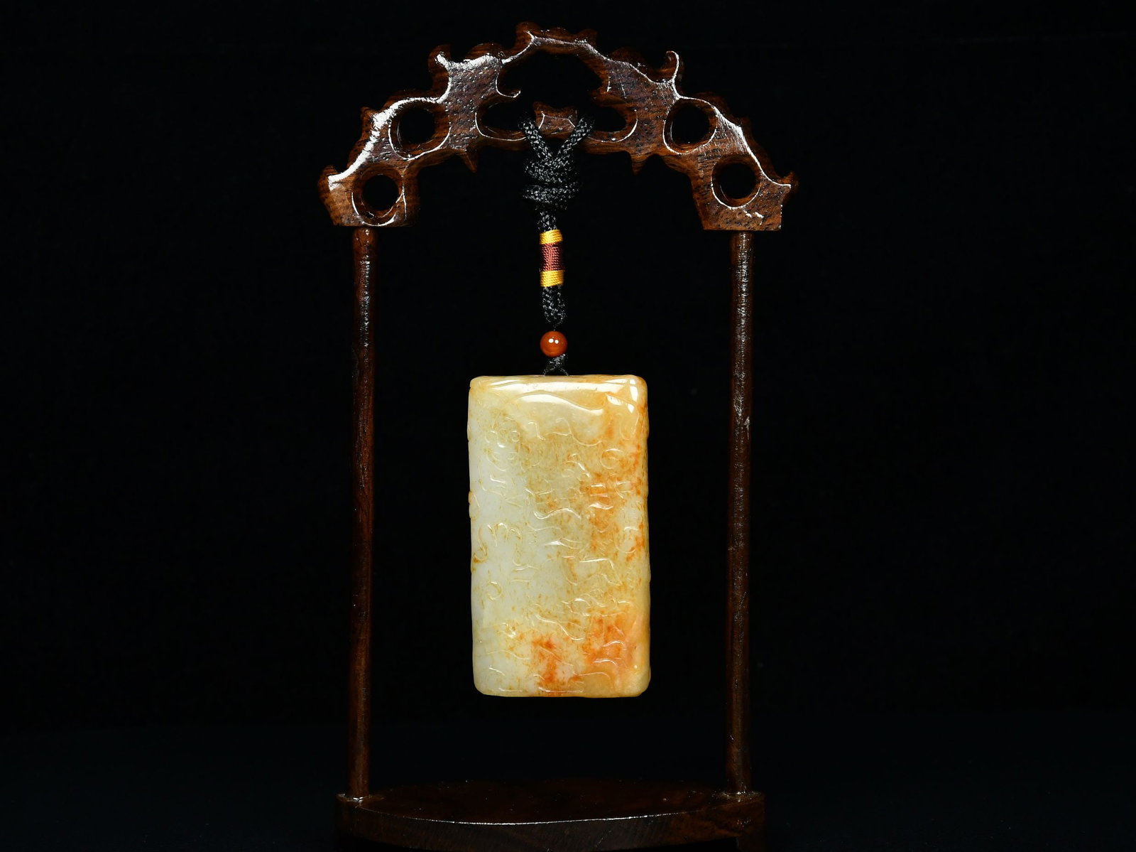 An Exquisite White Jade Character and Story Pattern Pendant: An Exquisite White Jade Character and Story Pattern Pendant,Qing Dynasty,