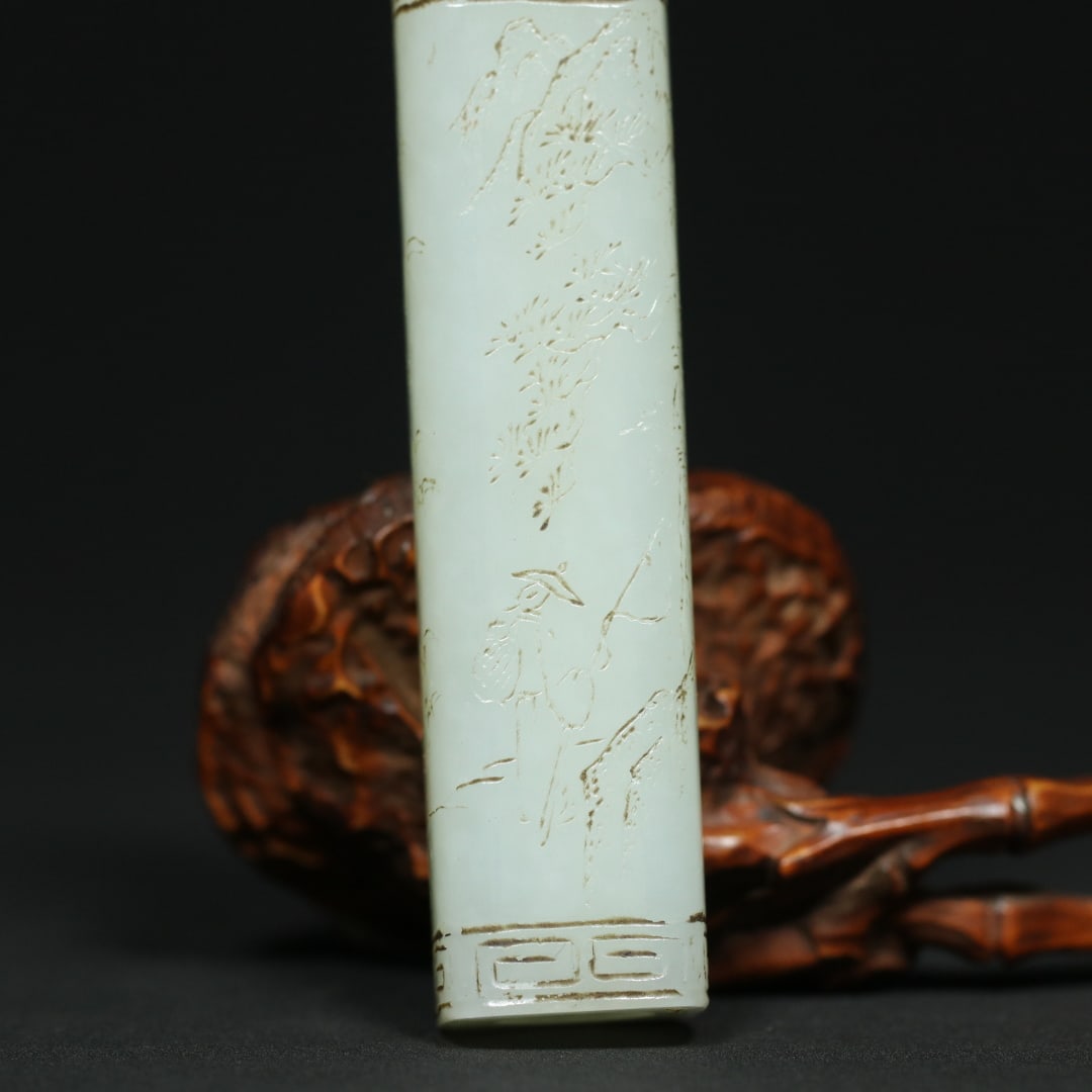 An Exquisite White Jade Landscape and Figure Pattern Pendant - 5