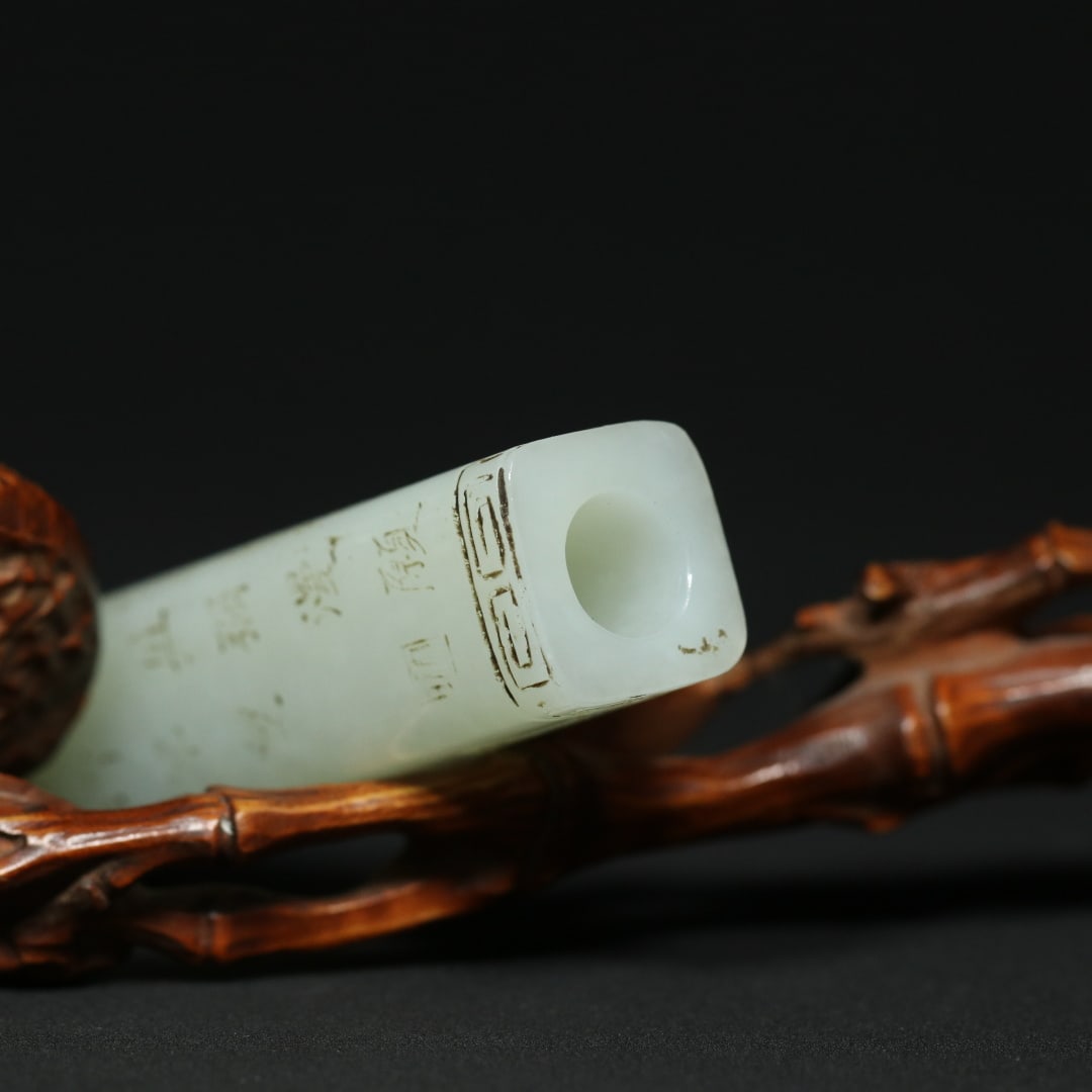 An Exquisite White Jade Landscape and Figure Pattern Pendant - 9