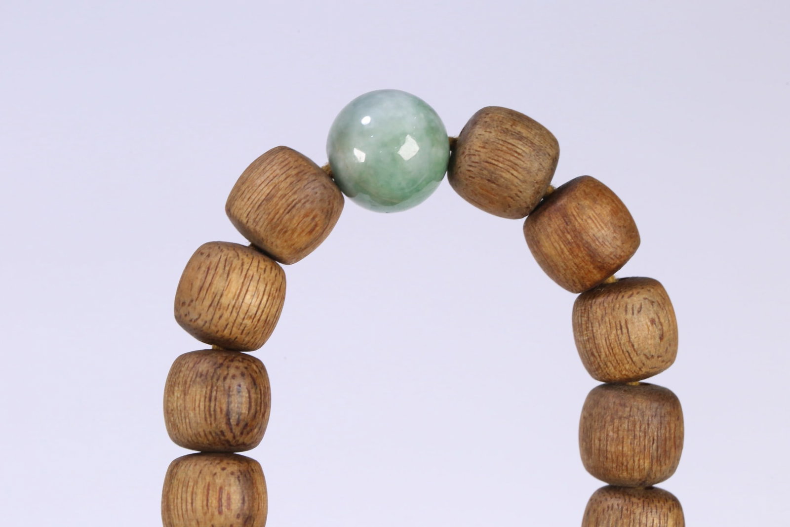 An Exquisite Eaglewood Bracelets,With Jadeite - 5