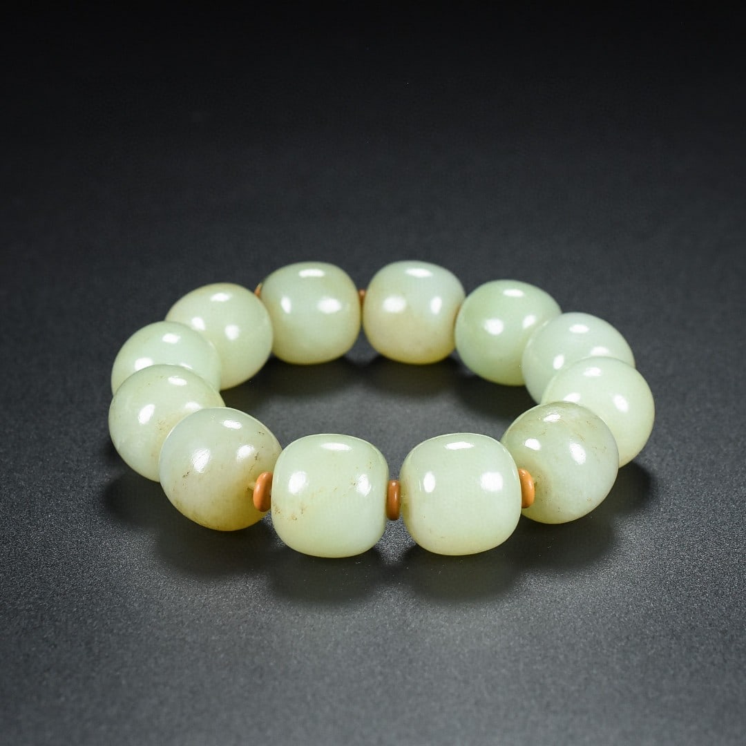 An Exquisite White Jade Bracelets - 8