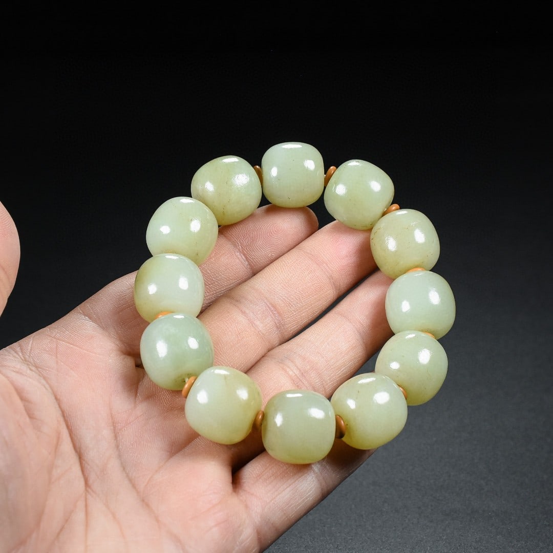 An Exquisite White Jade Bracelets - 9