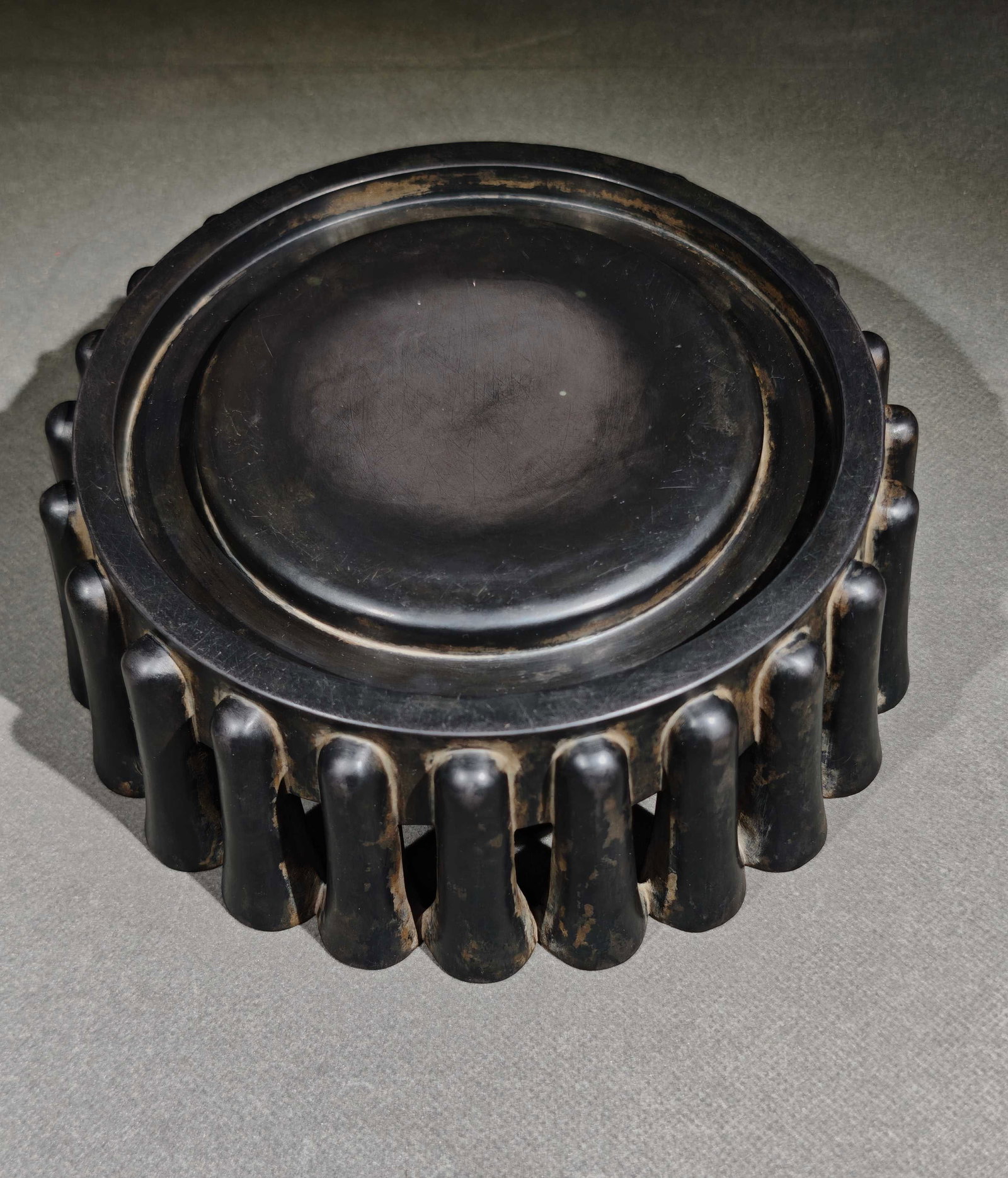 An Exquisite Poem Inkstone: An Exquisite Poem Inkstone,Qing Dynasty,China,Tang Yin Mark,Size:8.1inx2.8in诗文砚台,中国清代,唐寅款,Size:20.6cmx7cm