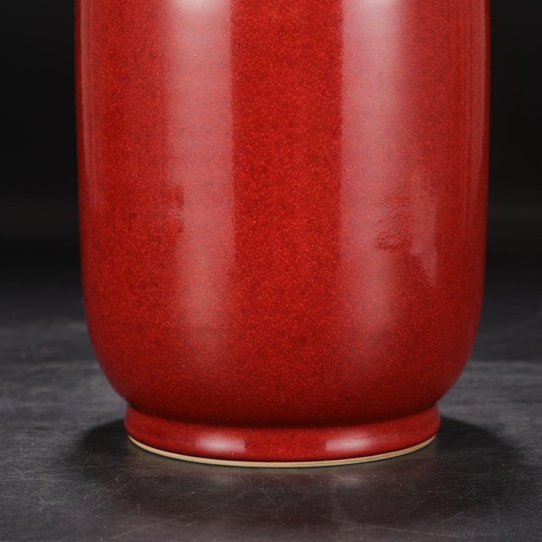 A Rare Ruby red-Glazed Jar with Cover - 3