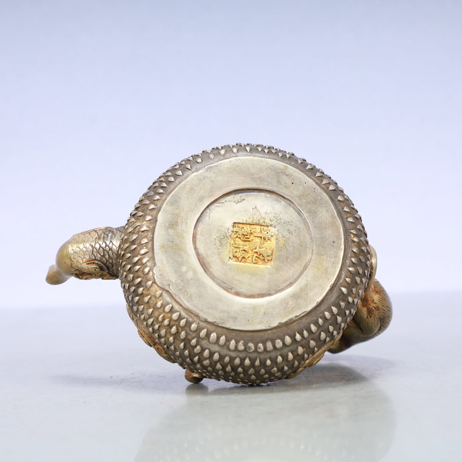 A Exquisite Gilt Silver Beast-Face Pattern Teapot - 8