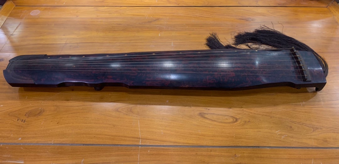 A Huge Wood Lacquerware Poem Guqin (1 of 9)