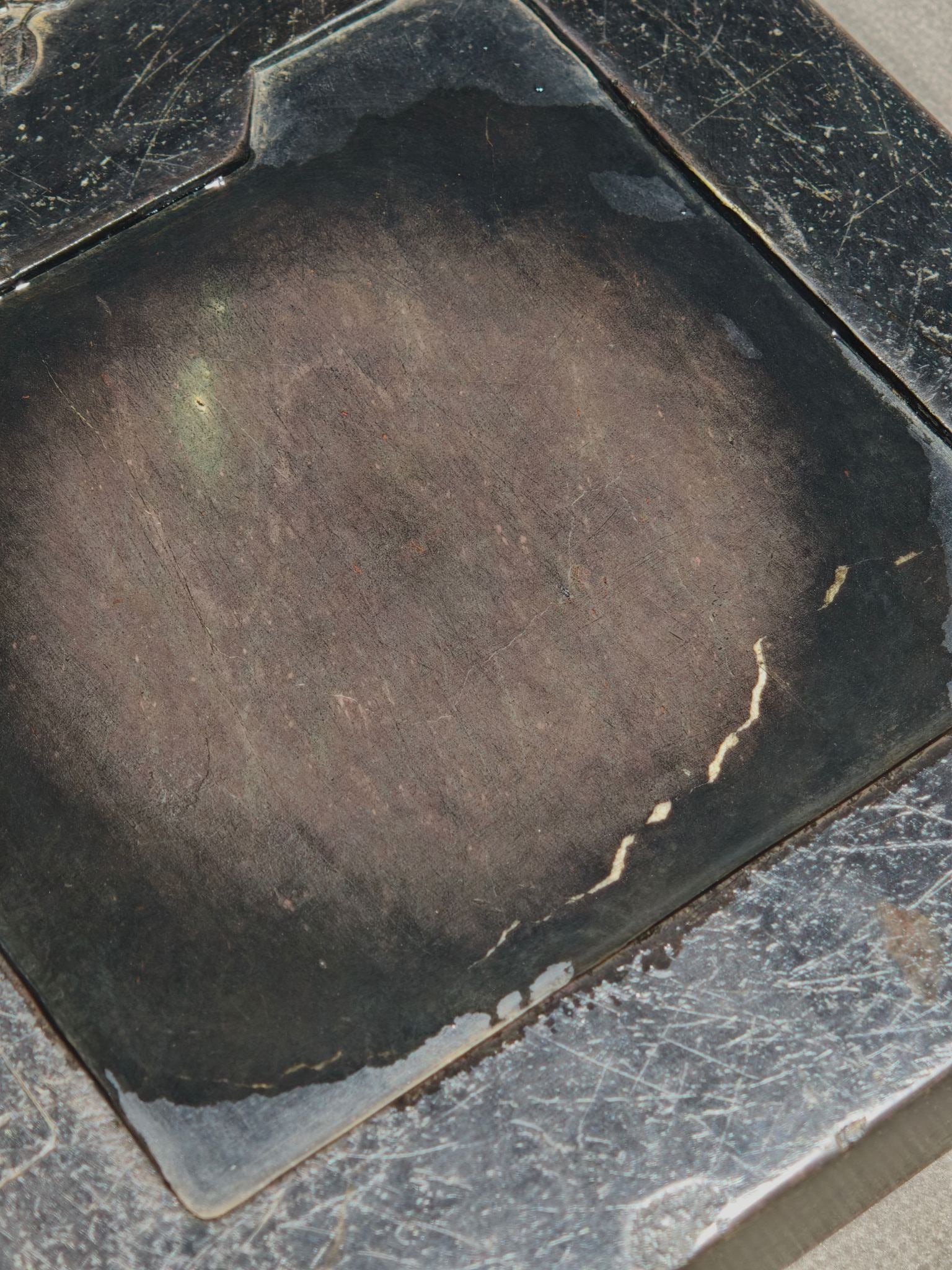 An Exquisite Magnolia Pattern Inkstone - 5