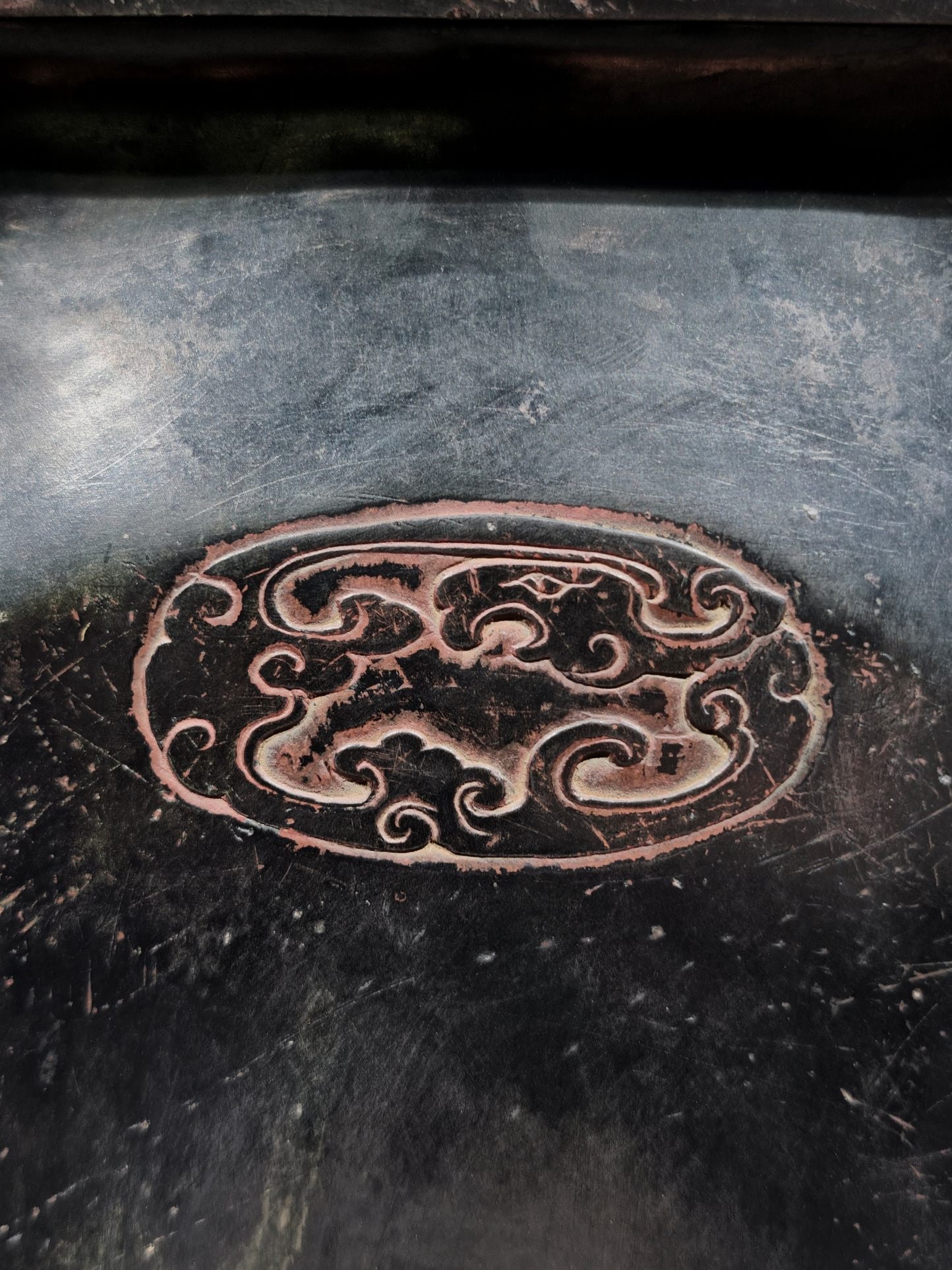 An Exquisite Lotus Leaf Pattern Inkstone - 5