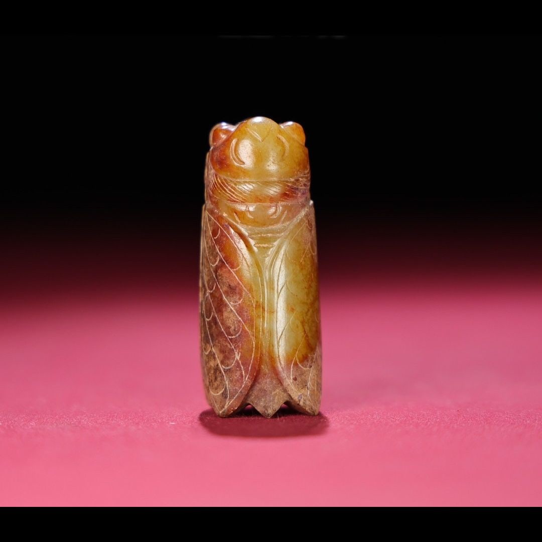An Exquisite Hotan Jade Cicada Pendant (1 of 7)