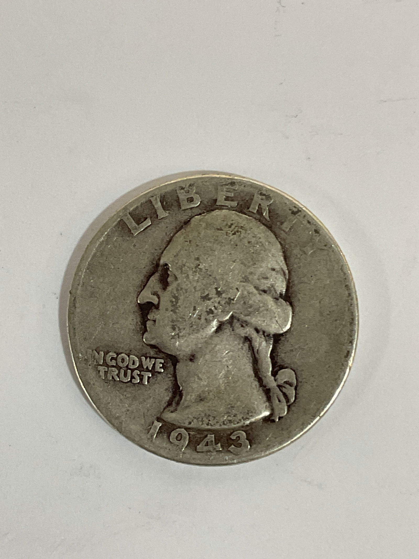 1943 silver Washington quarter: 1943 silver Washington quarter