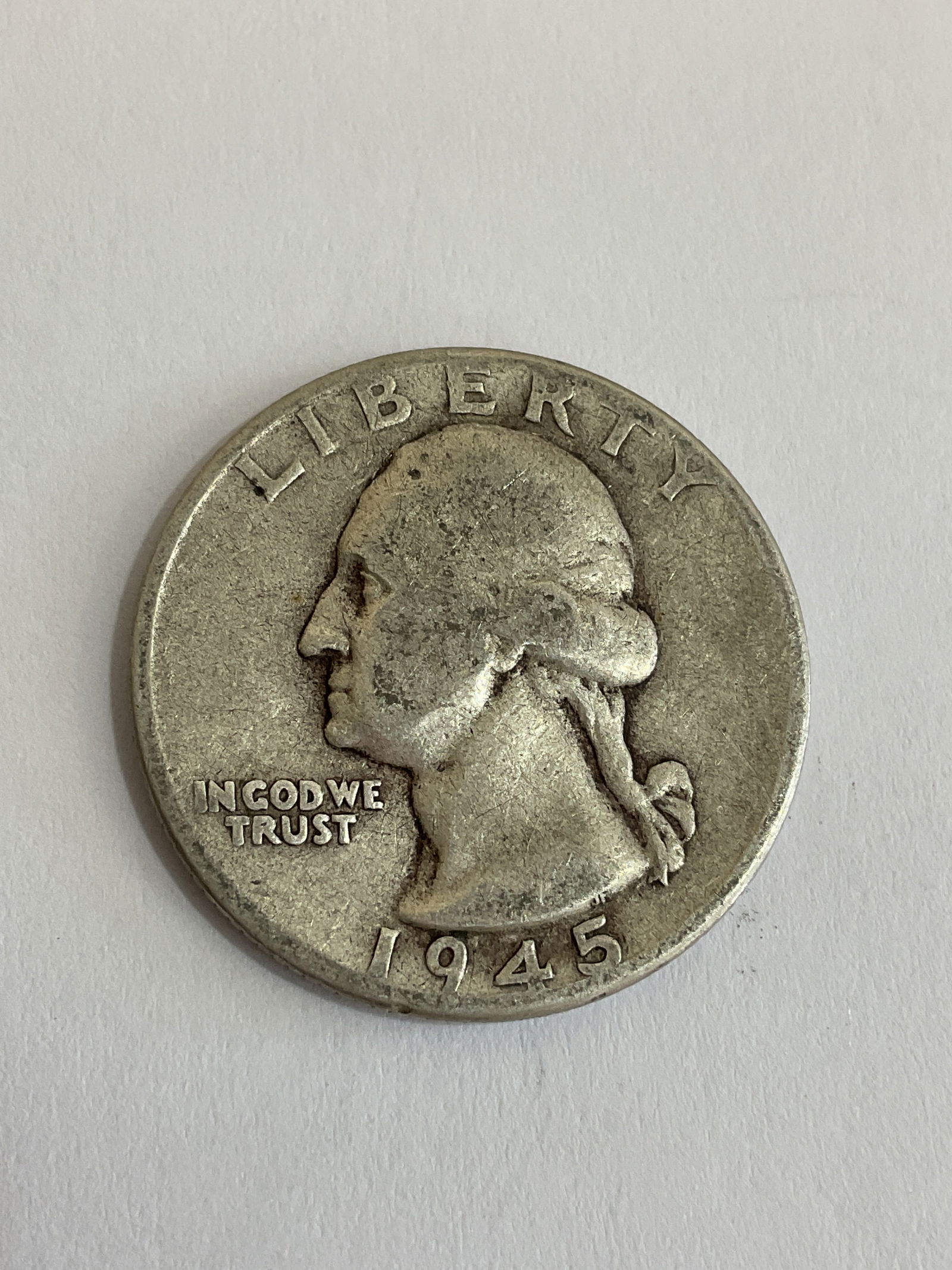 1945 Silver Washington quarter (1 of 2)
