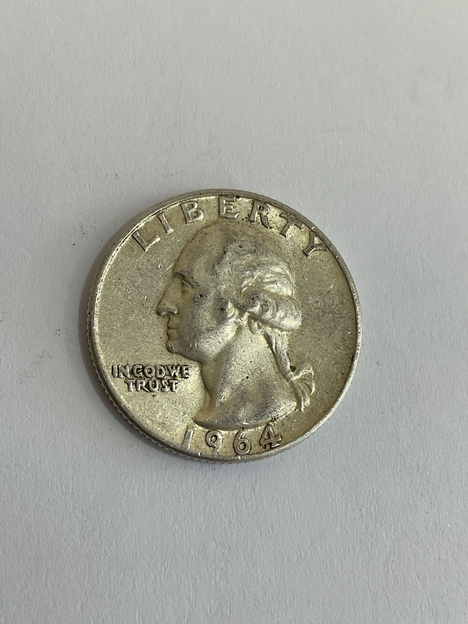 1964 Silver Washington quarter (1 of 2)