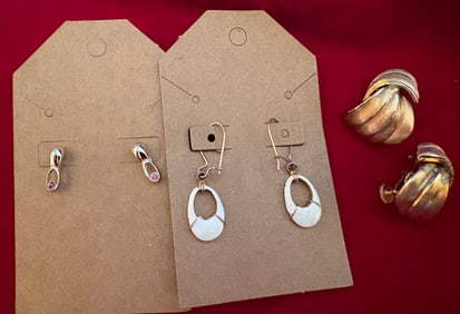 Collection of Vintage Earrings, including Coro