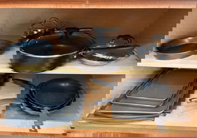 Lot of 12 Baking-Cooking Pans