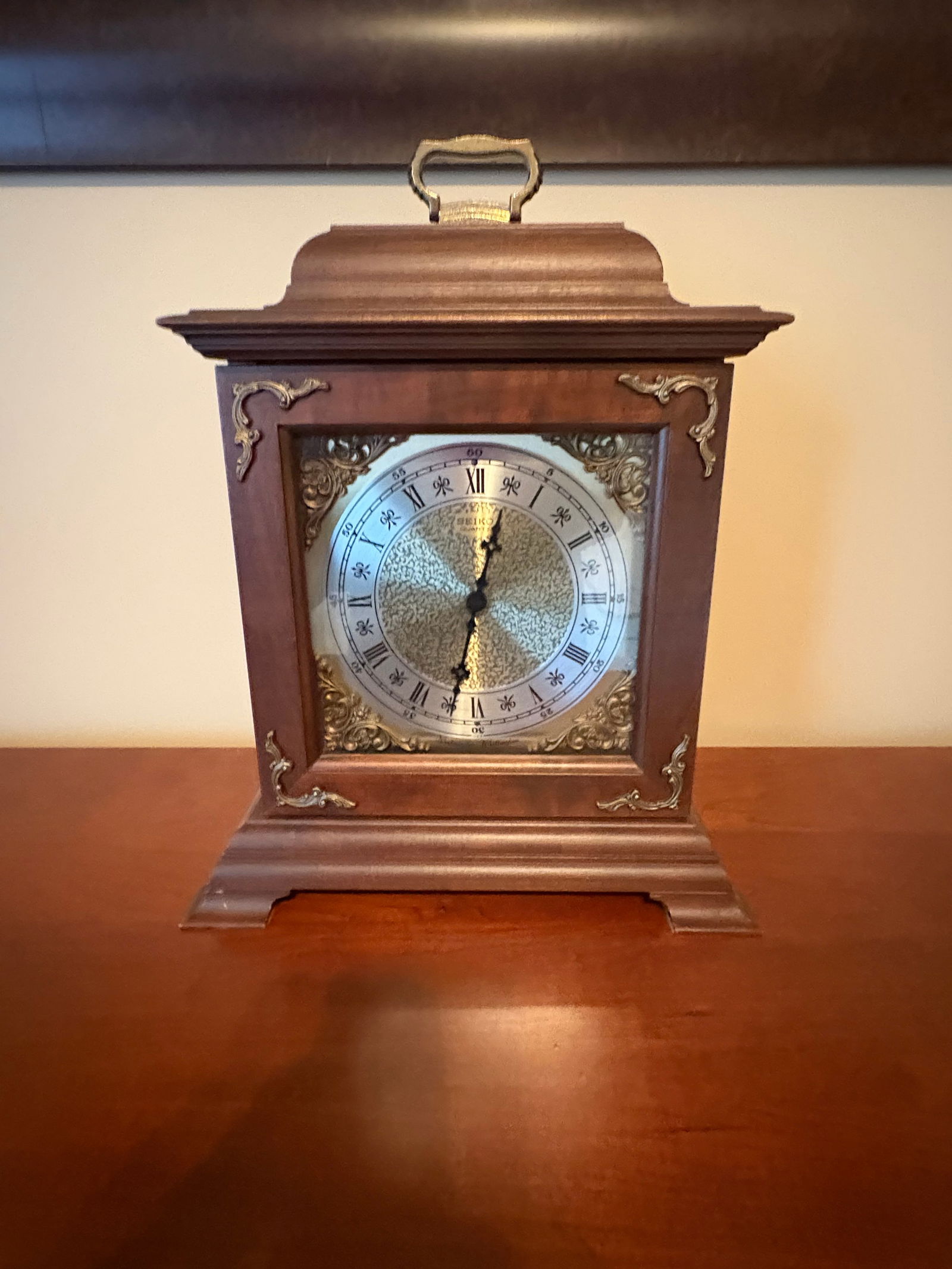 Seiko Quartz Clock: Seiko Quartz Clock . 15" Tall, 12" Across, 8" Deep