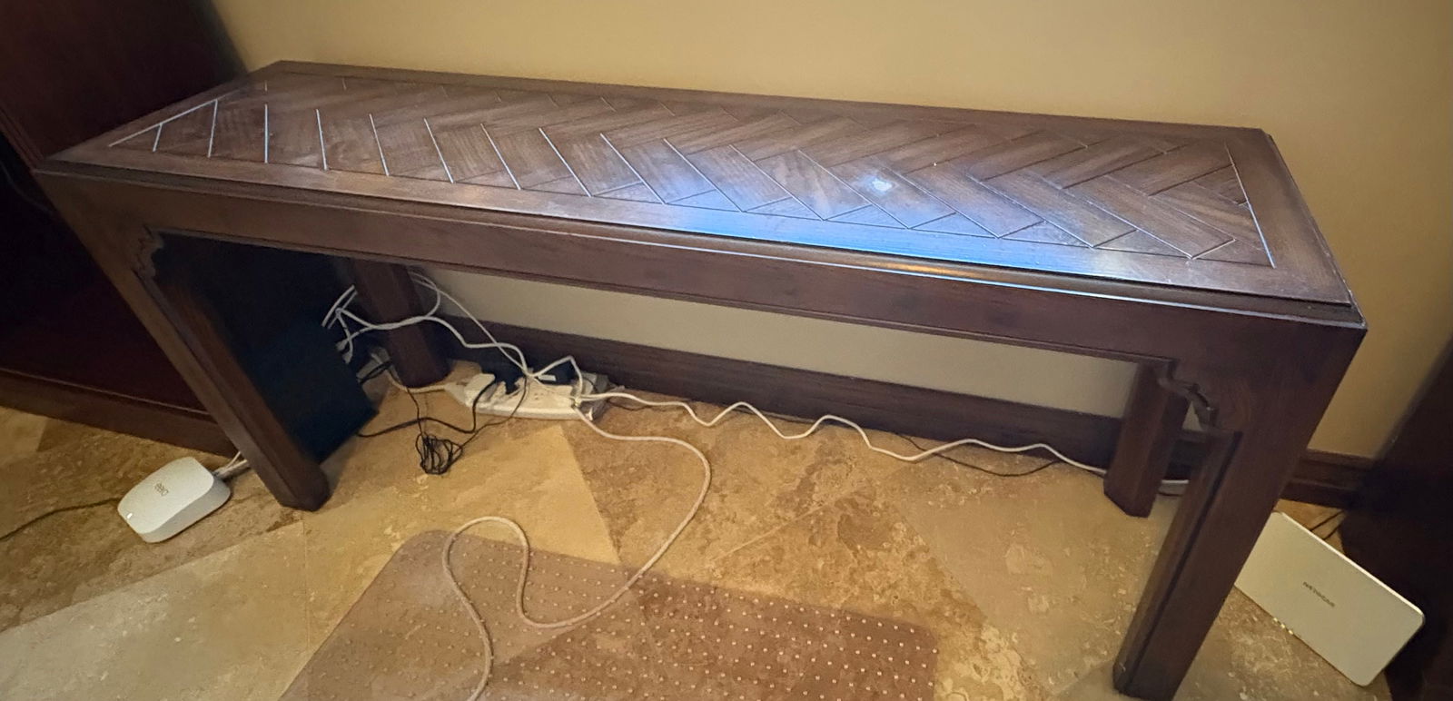 Wood Console Table (1 of 2)