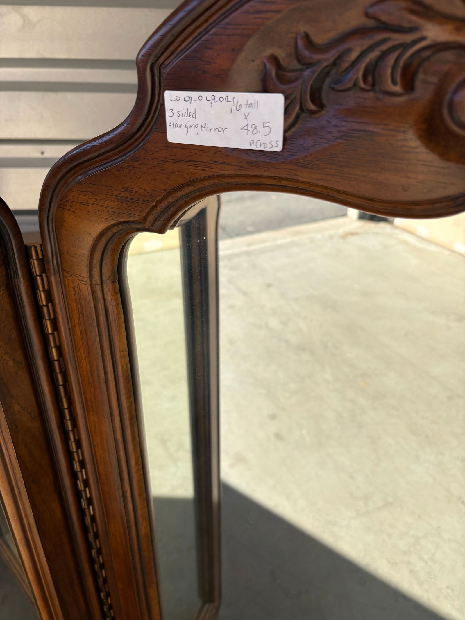 3 sided Hanging Mirror - 3