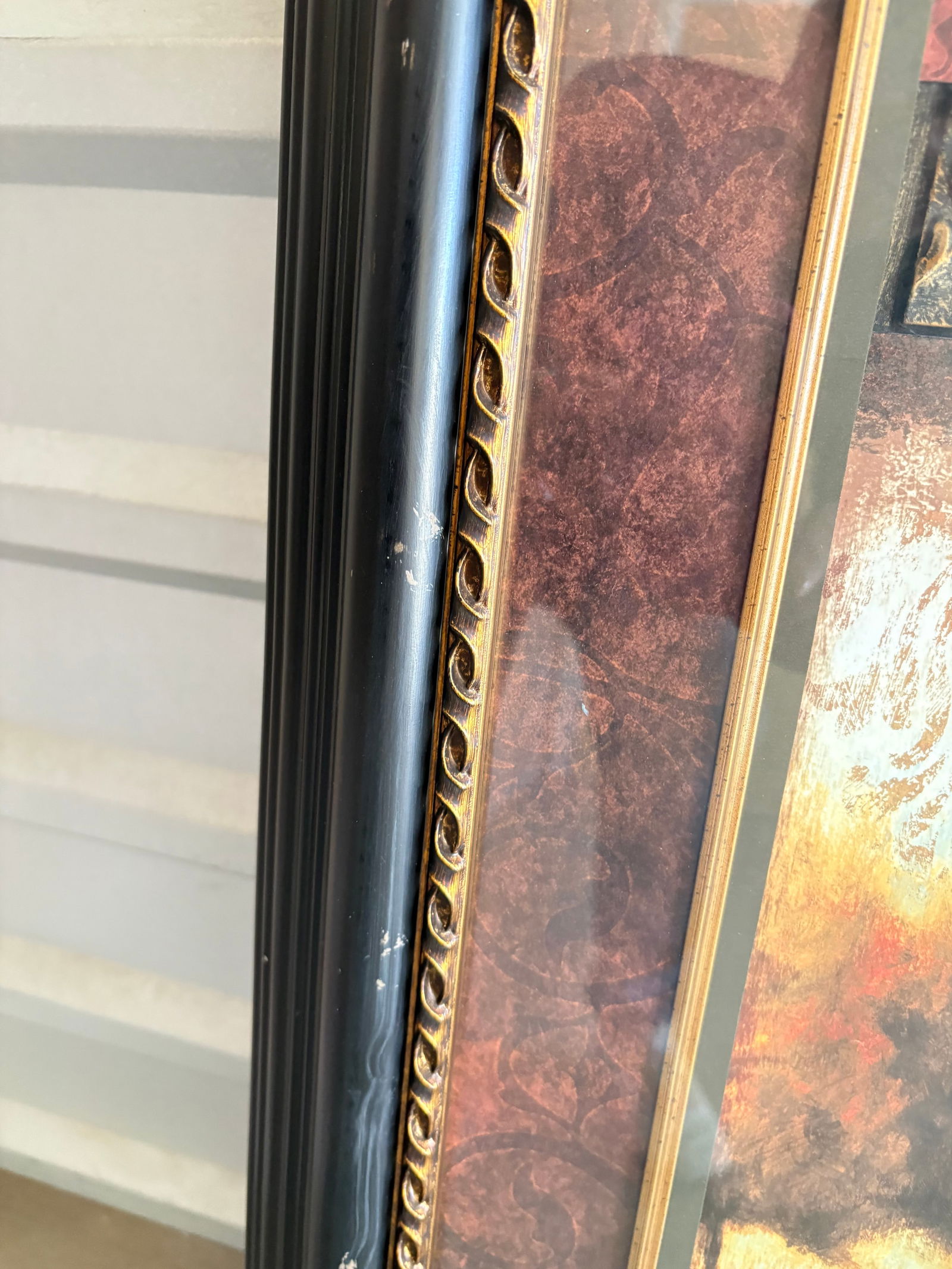 Trees, Scrolls Framed Picture - 3