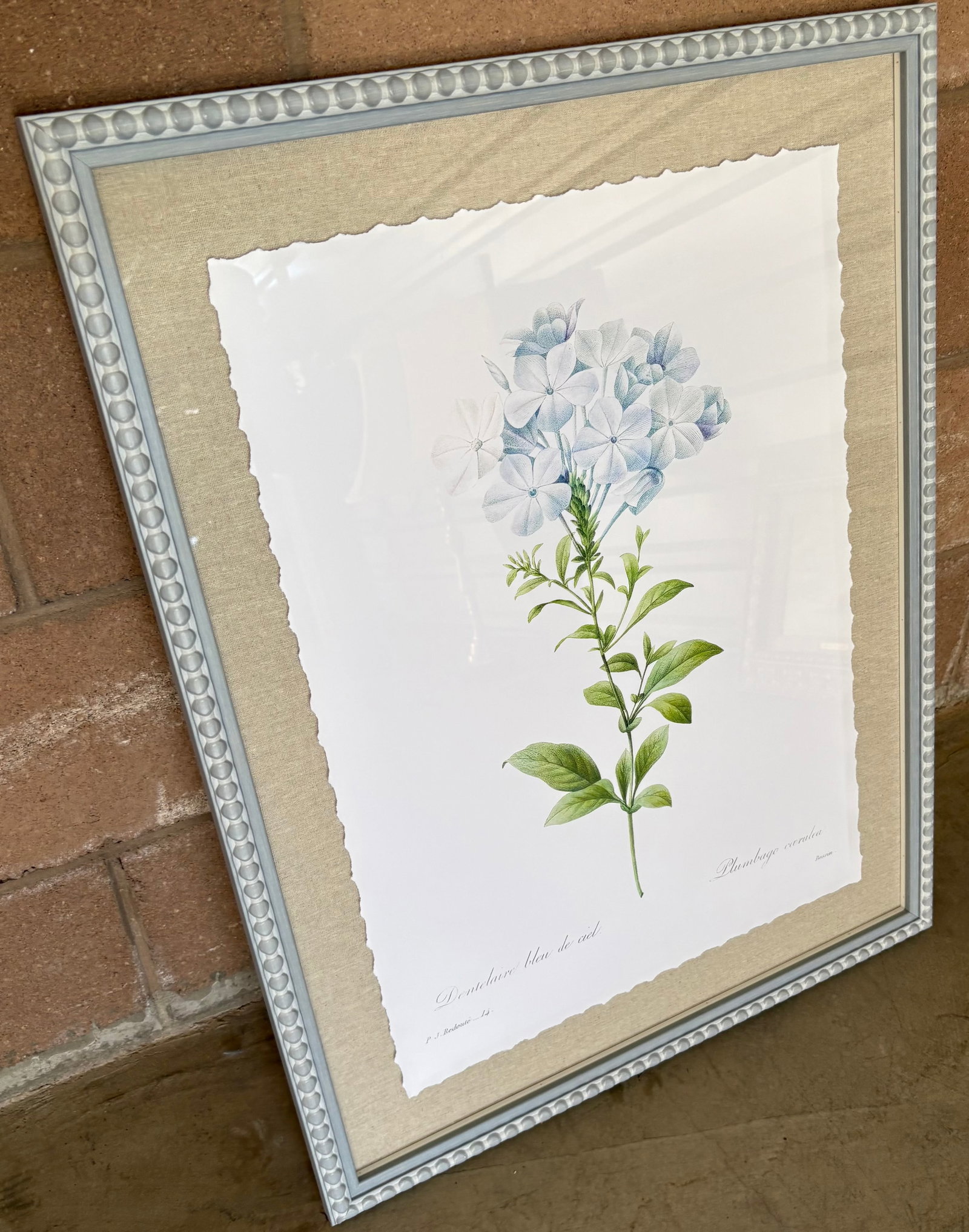 Framed Blue Flowers: 20x26x3