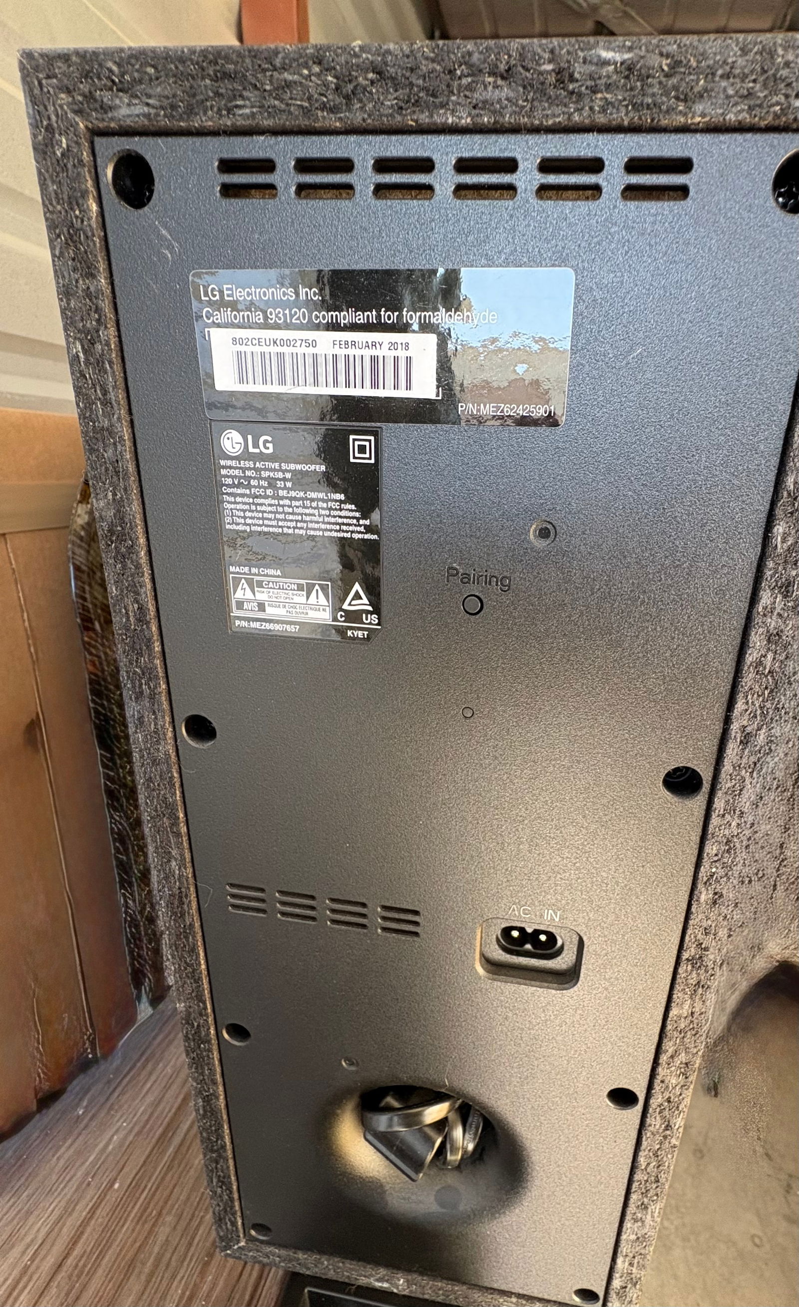 LG Wi-Fi Sound Bar and Subwoofer (1 of 4)