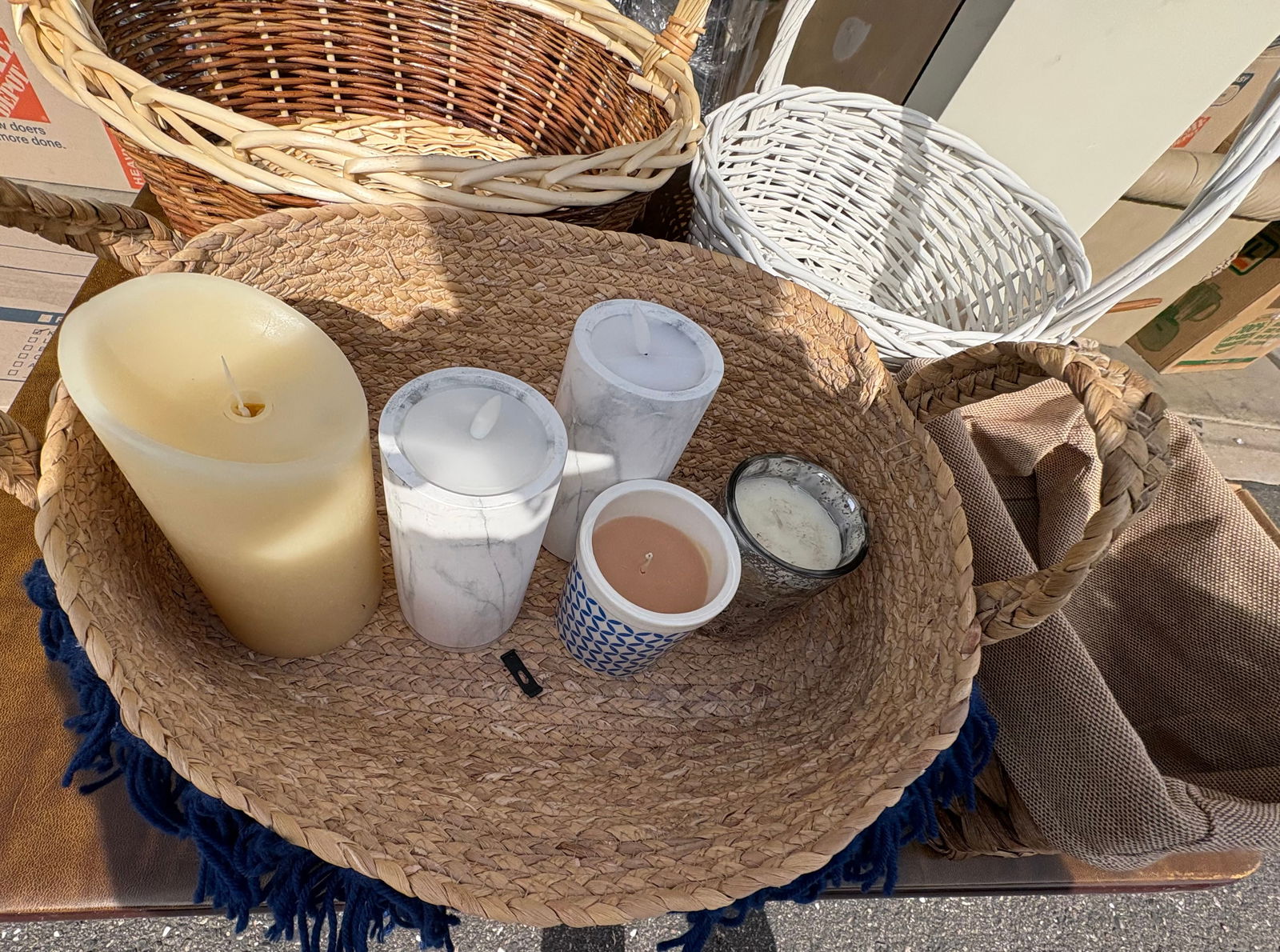Misc Baskets and Candles - 2