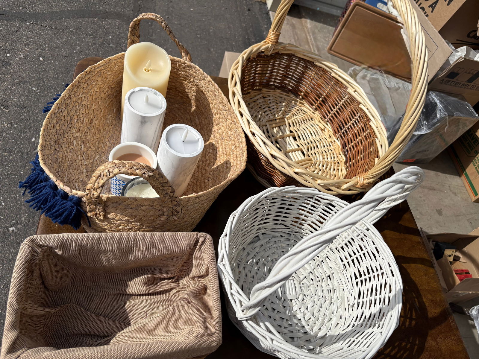 Misc Baskets and Candles - 5