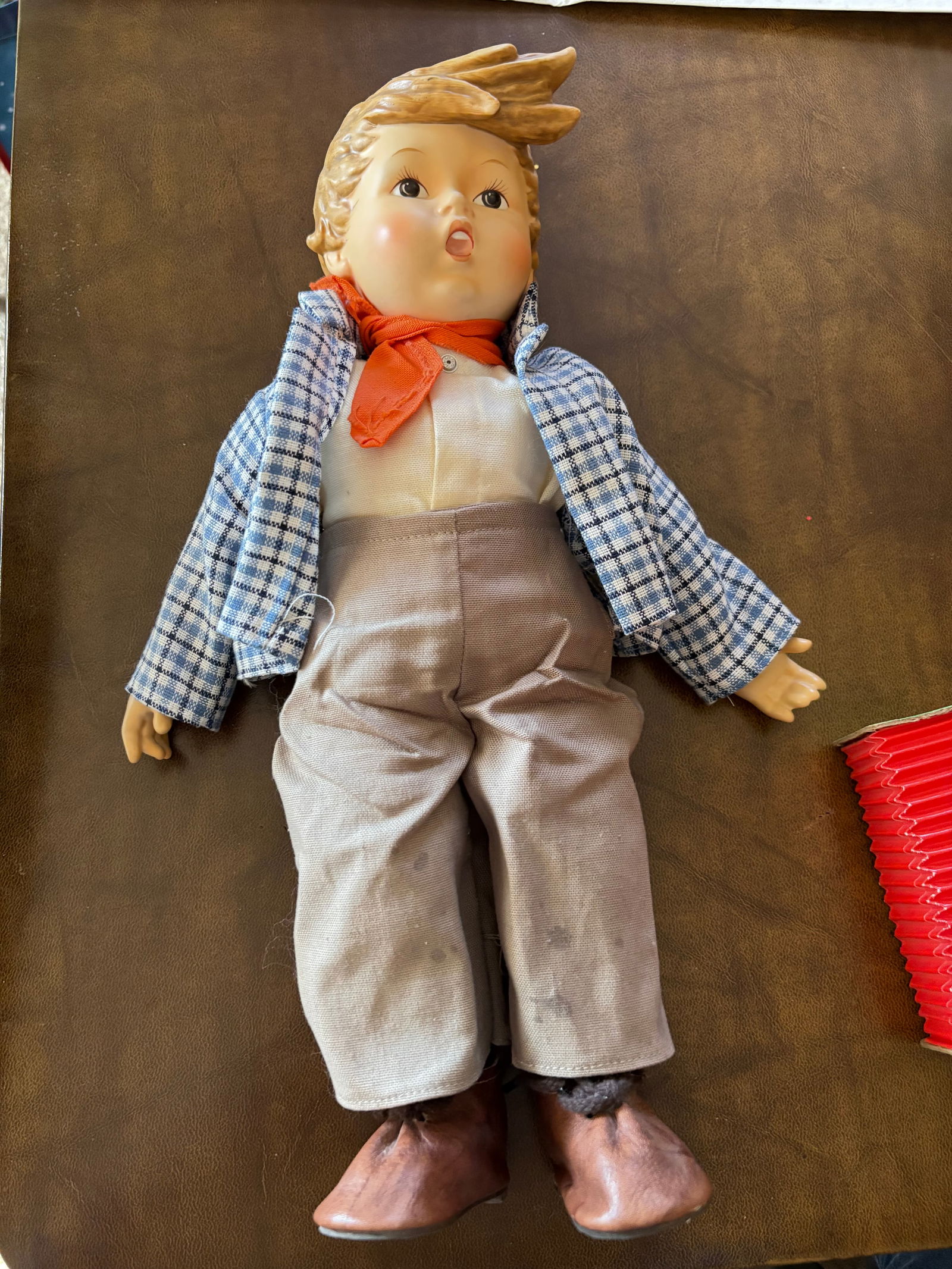 Large Porcelain Hummel "Birthday Serenade Boy" Doll 14" (1 of 6)