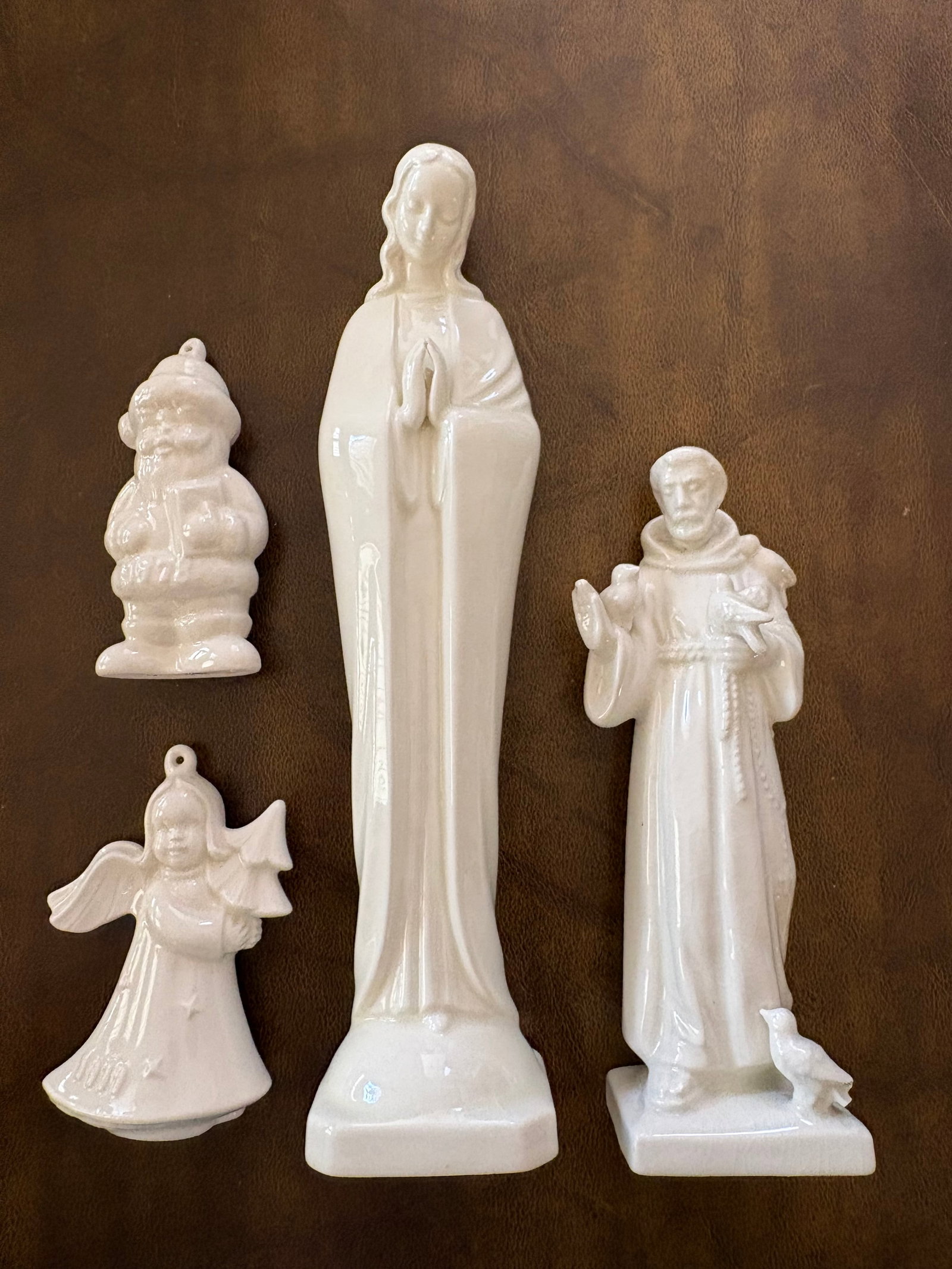 Goebel St Francis, Madonna, Angel, and Santa Lot of 4 (1 of 5)