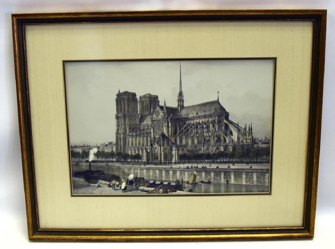 Notre Dame Cathedral Colored Print (1 of 3)